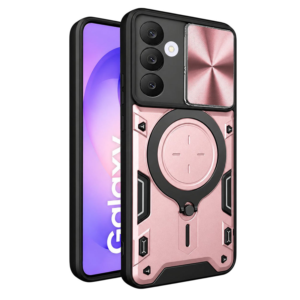 Husa de protectie Techsuit CamGuard Pro compatibil cu Samsung Galaxy S26 FE / S25 FE, Roz Auriu