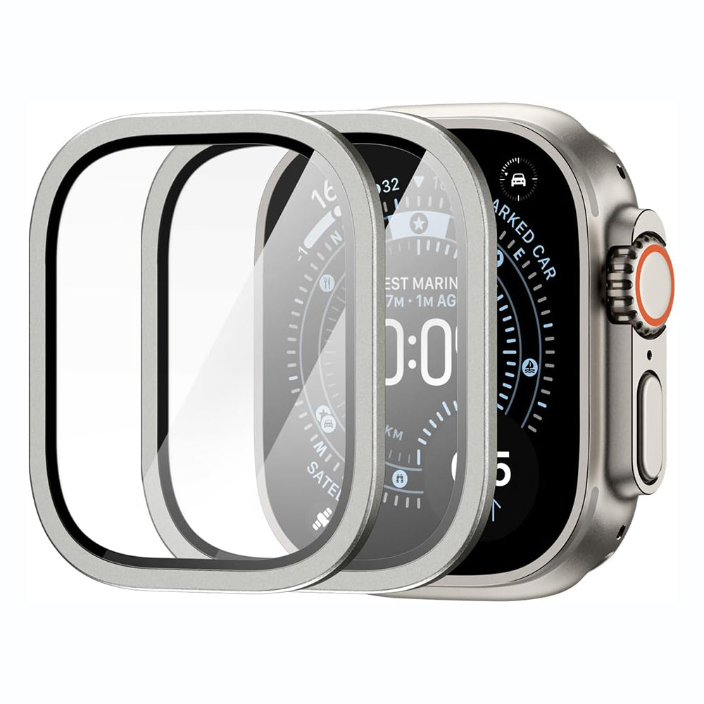 Rama & Folie pentru Apple Watch Ultra 4 / 3 / 2 / 1 (49mm) - Spigen Bezel Tune (ACS11595) - Silver