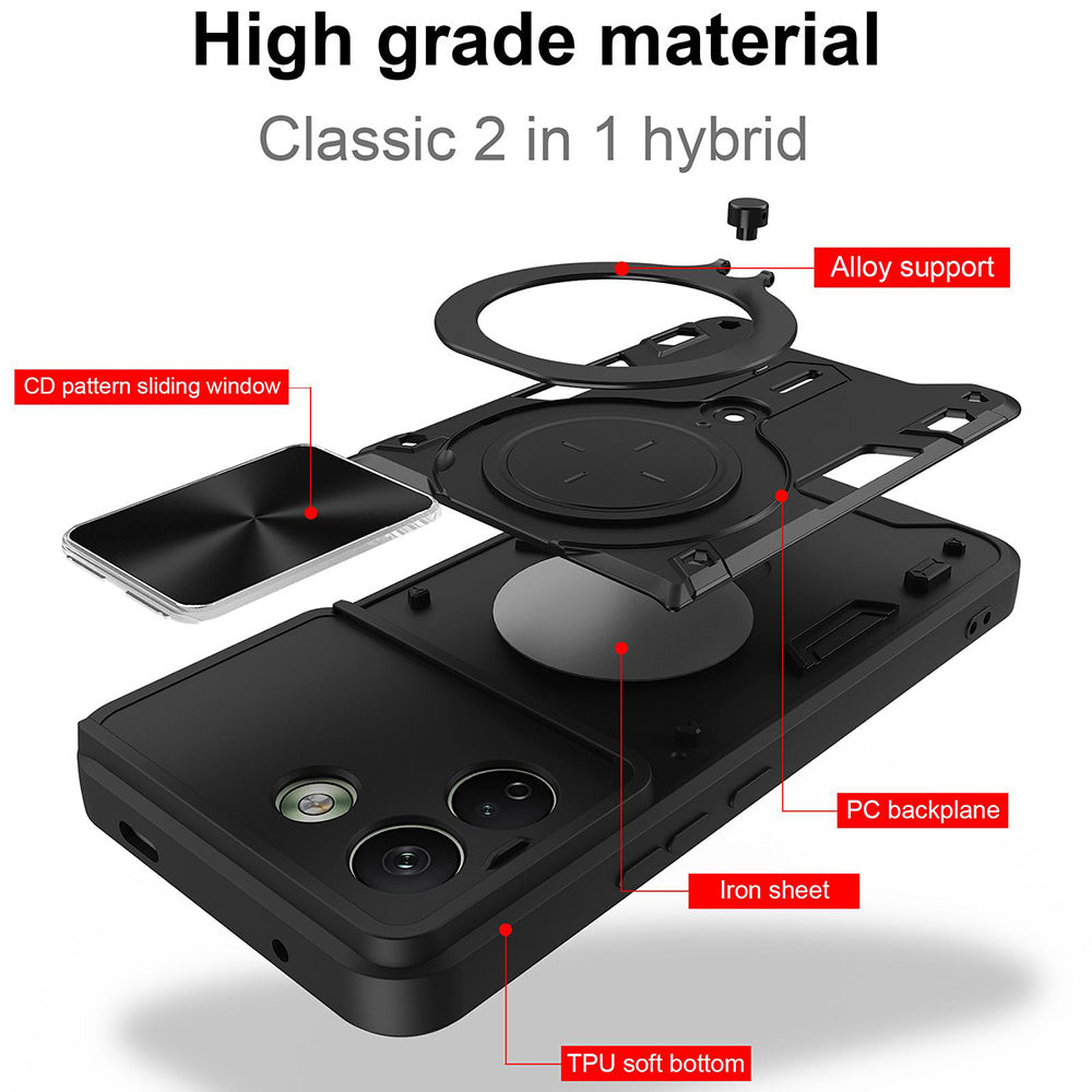 Husa de protectie Techsuit CamGuard Pro compatibil cu Xiaomi Redmi Note 17 Pro Max, Roz Auriu