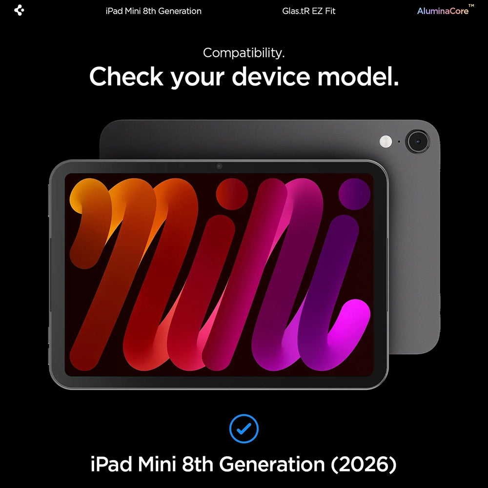 Spigen védőfólia iPad Mini 8 (2026) tablethez, átlátszó