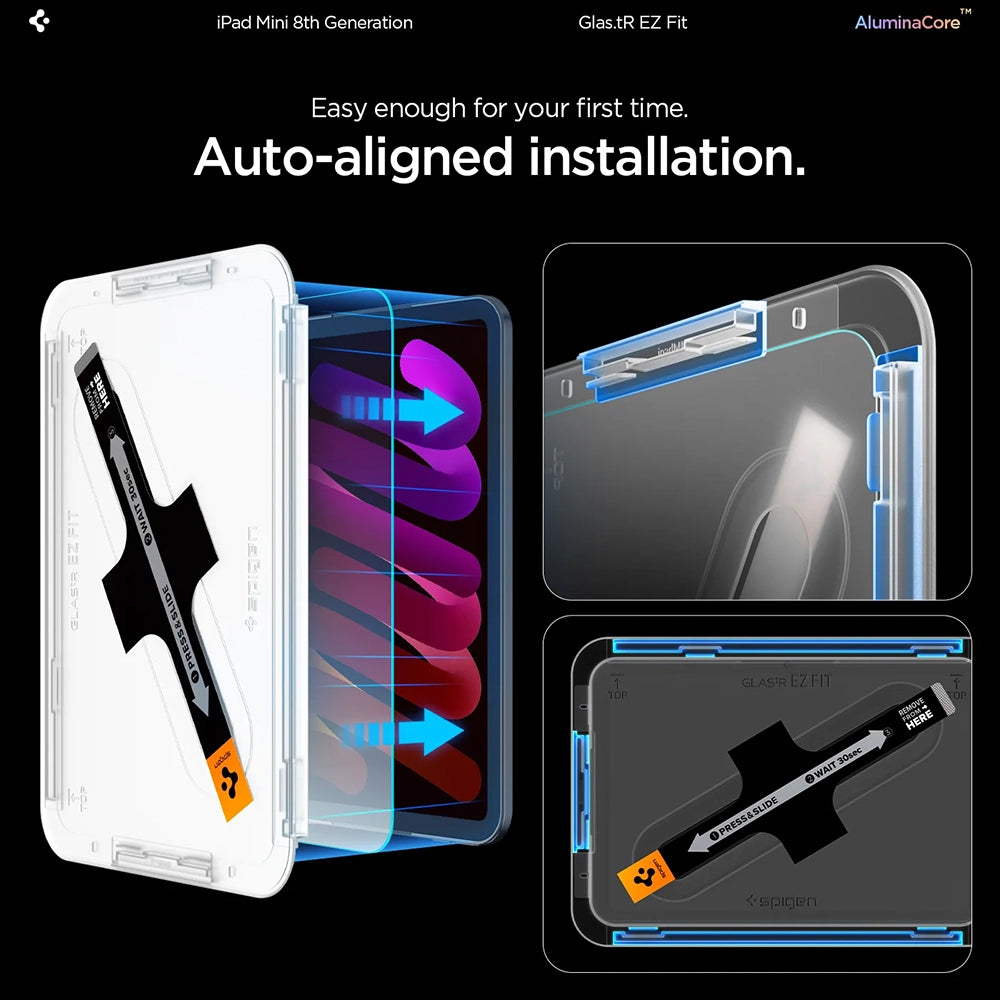 Spigen védőfólia iPad Mini 8 (2026) tablethez, átlátszó