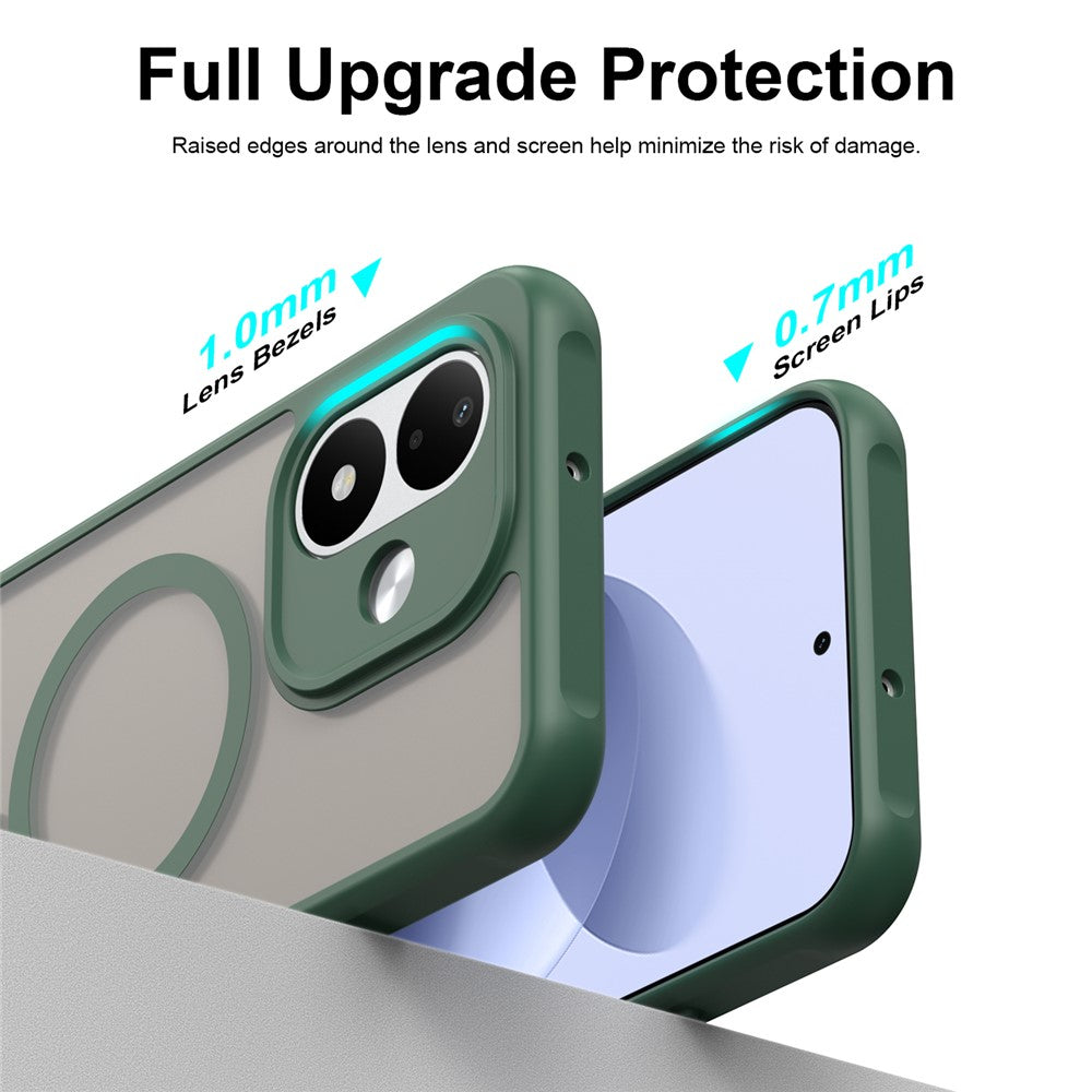 Husa de protectie Techsuit HaloFrost II cu inel magnetic compatibil cu Xiaomi Redmi Note 17 4G / Redmi Note 17 5G, Verde