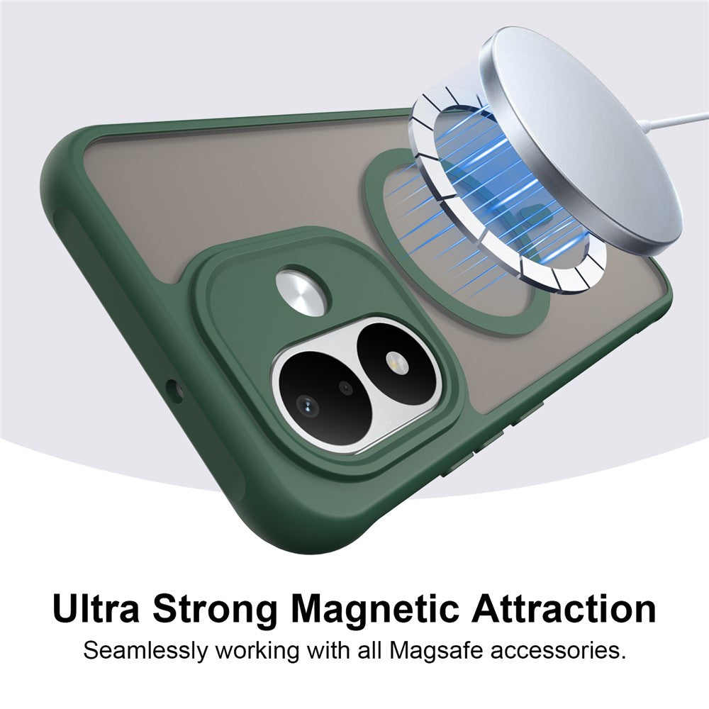 Husa de protectie Techsuit HaloFrost II cu inel magnetic compatibil cu Xiaomi Redmi Note 17 4G / Redmi Note 17 5G, Verde