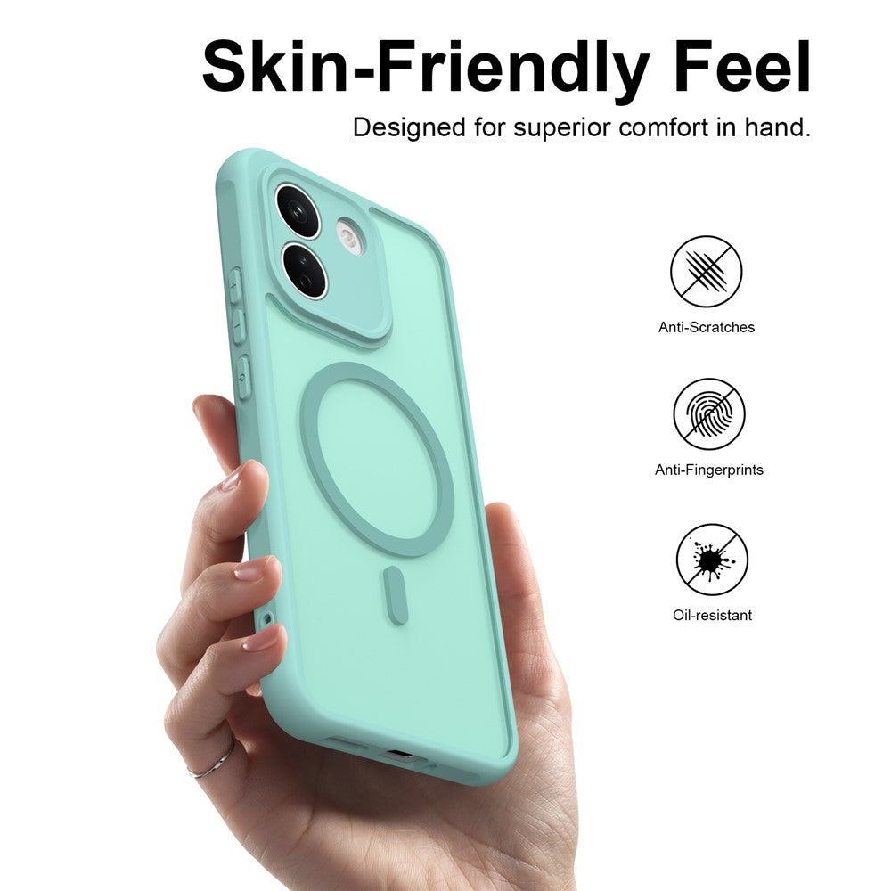 Husa de protectie Techsuit HaloFrost II cu inel magnetic compatibil cu Xiaomi Redmi Note 17 4G / Redmi Note 17 5G, Verde Menta