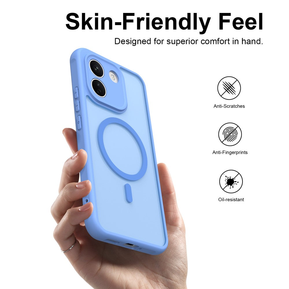 Husa de protectie Techsuit HaloFrost II cu inel magnetic compatibil cu Xiaomi Redmi Note 17 Pro 5G, Albastru
