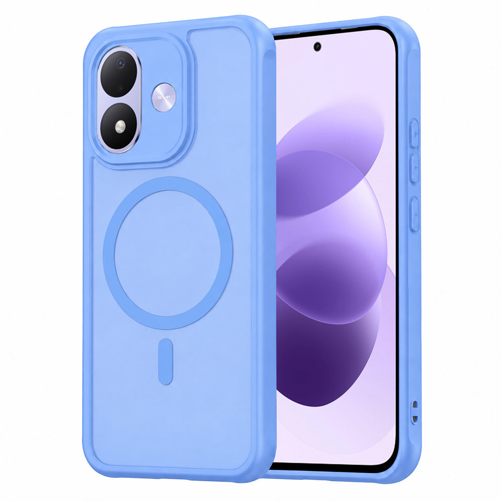 Husa de protectie Techsuit HaloFrost II cu inel magnetic compatibil cu Xiaomi Redmi Note 17 4G / Redmi Note 17 5G, Albastru