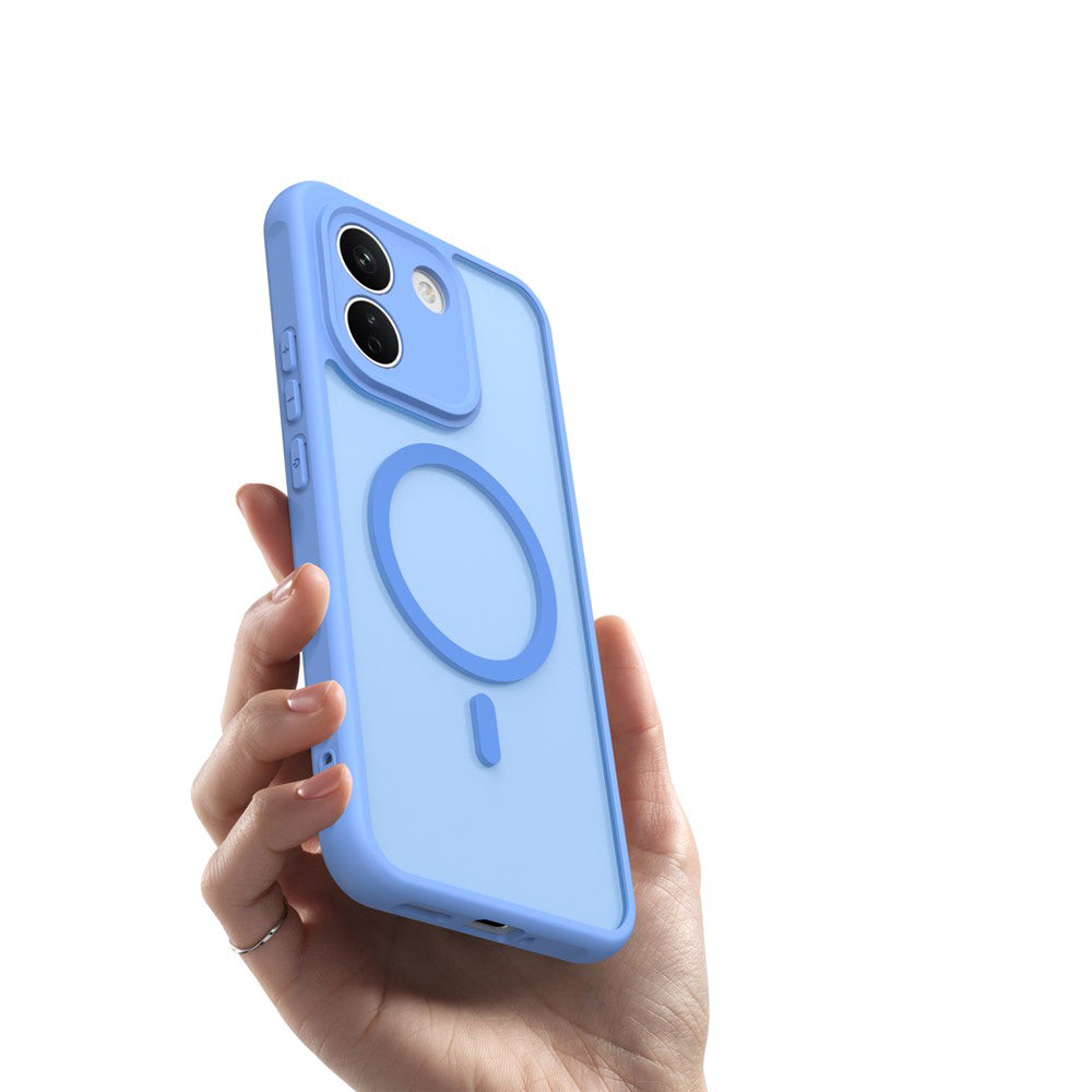 Husa de protectie Techsuit HaloFrost II cu inel magnetic compatibil cu Xiaomi Redmi Note 17 Pro Max, Albastru