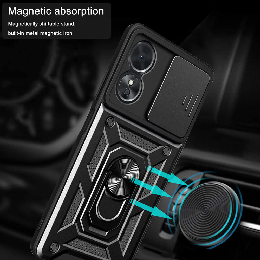 Husa de protectie Techsuit CamShield Series compatibil cu Oppo A58 5G / A78 5G, Negru