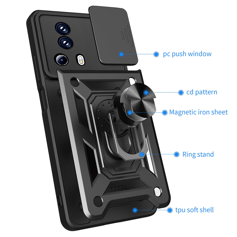 Husa de protectie Techsuit CamShield Series compatibil cu Xiaomi 13 Lite, Negru