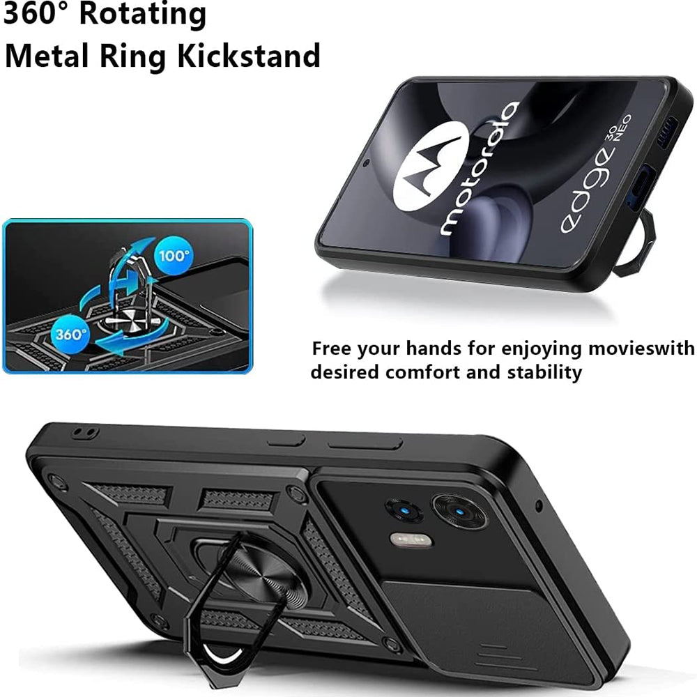 Husa de protectie Techsuit CamShield Series compatibil cu Motorola Edge 30 Neo, Negru