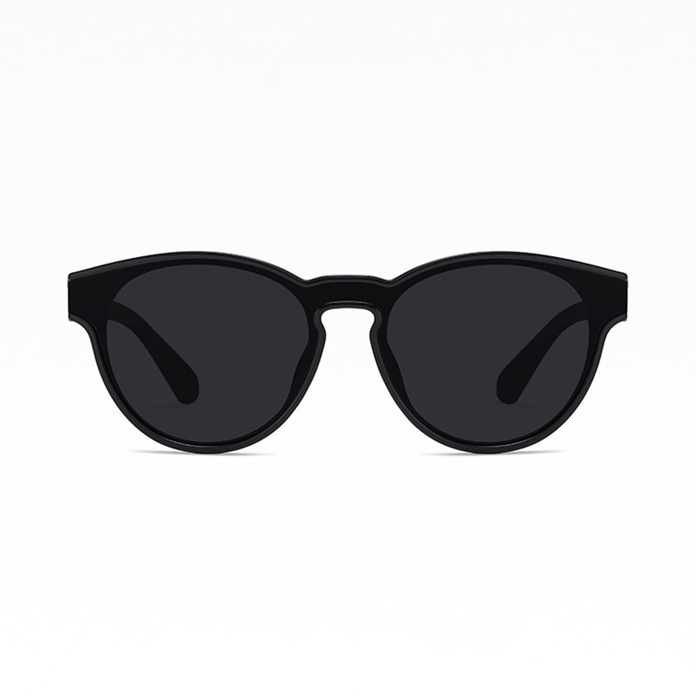 Techsuit Sunglasses Polarised TR90 (TR7545), UV Protection, Bright Black / Gri