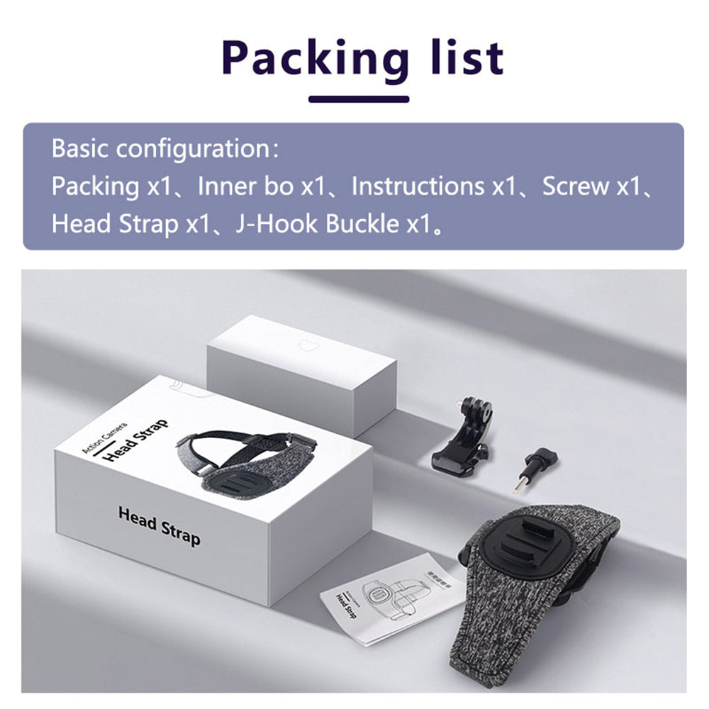 Suport Techsuit GoPro (JX-003), Headband with Magnetic Base, Gri