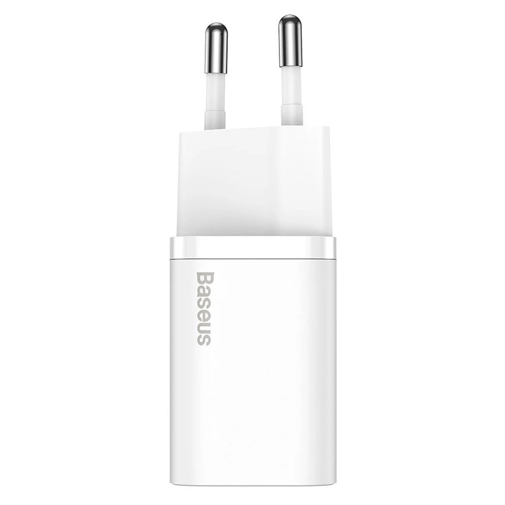 Incarcator Baseus (TZCCSUP-L02), USB-C PD25W, Cablu inclus, Alb