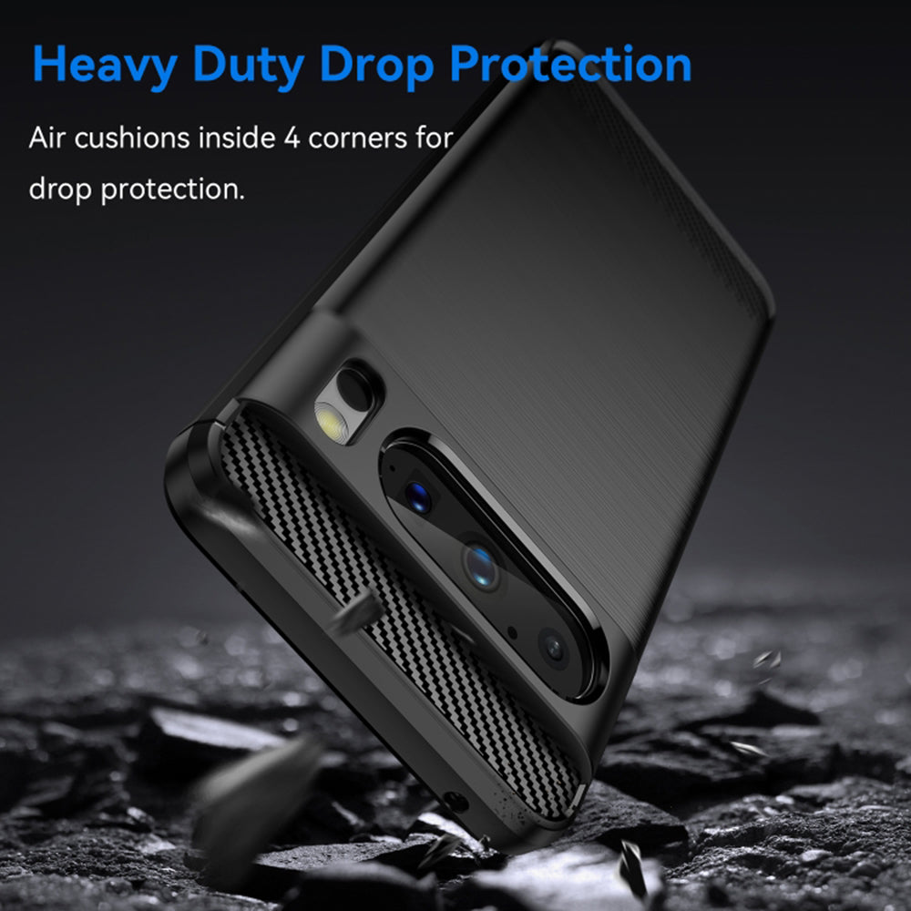 Husa de protectie Techsuit Carbon Silicone compatibil cu Google Pixel 8 Pro, Negru