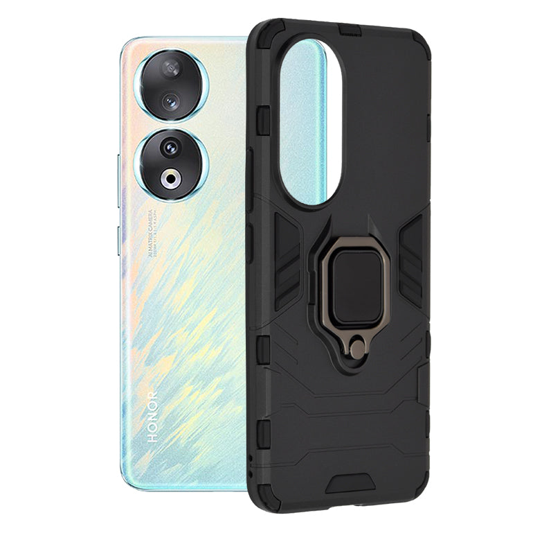 Husa de protectie Techsuit Silicone Shield compatibil cu Honor 90, Negru