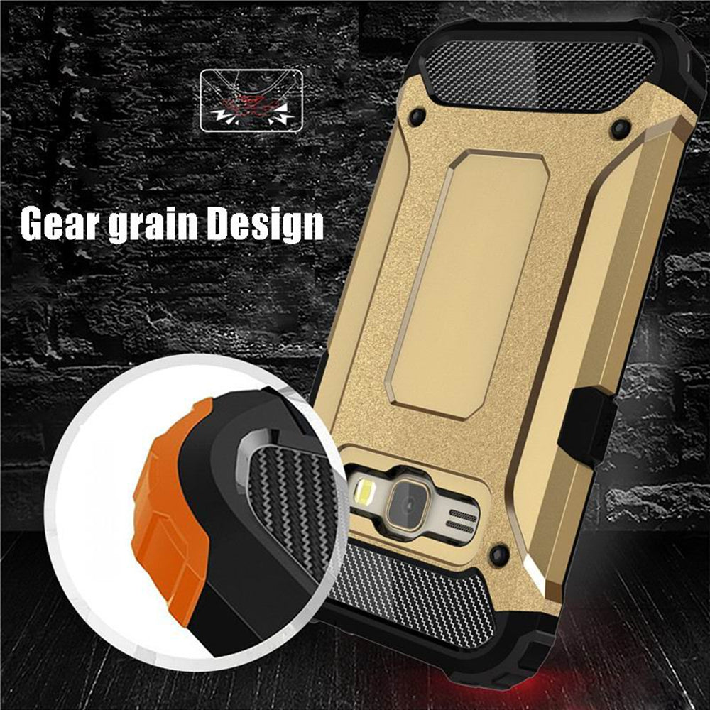 Husa de protectie Techsuit Hybrid Armor compatibil cu Samsung Galaxy J5 2015 J500, Negru