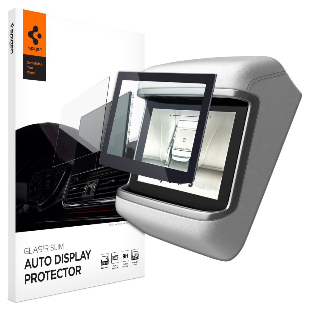 Folie de protectie Spigen Glas.tR Slim Anti-Glare compatibil cu Tesla Model X 2022 / Model S 2021, Negru