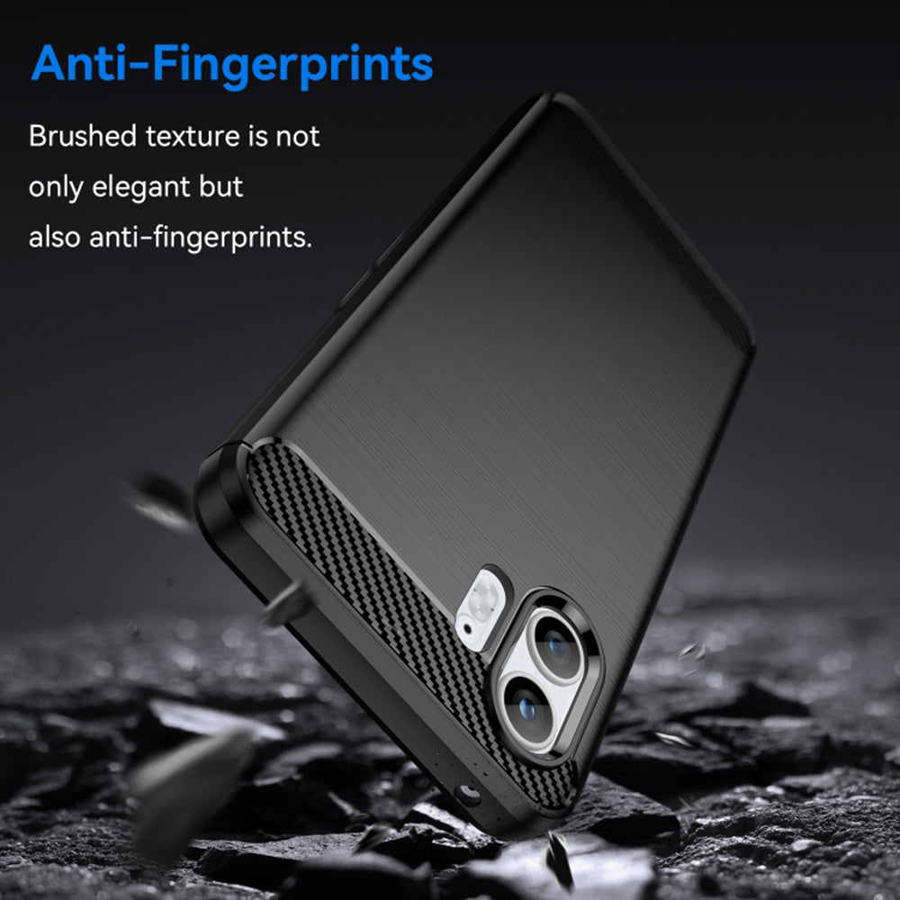 Husa de protectie Techsuit Carbon Silicone compatibil cu Nothing Phone (2), Negru