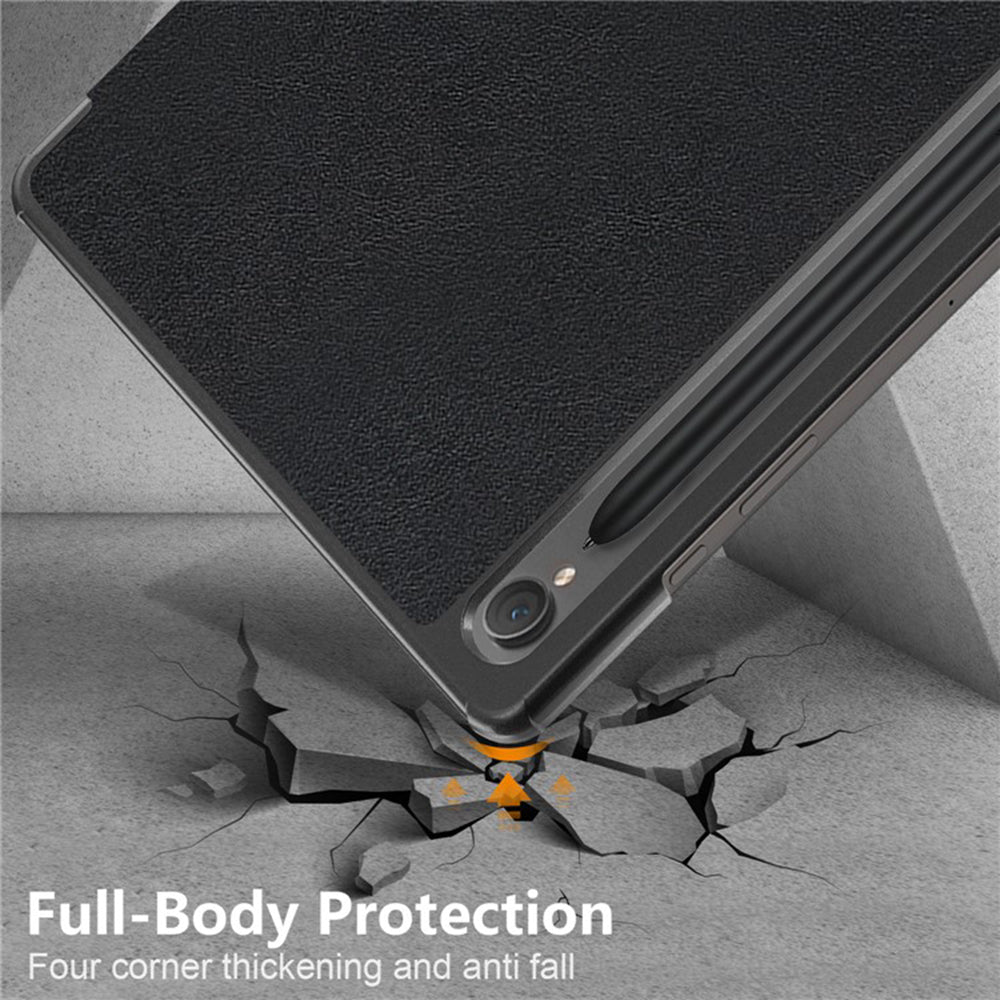 Husa de protectie tableta Techsuit FoldPro compatibil cu Samsung Galaxy Tab S9 / S9 FE / S10 FE / S10 Lite, Negru