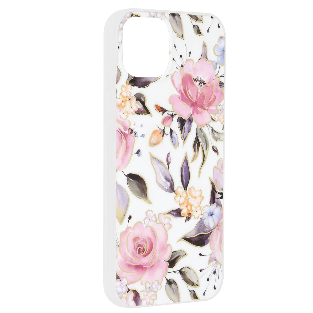 Husa de protectie Techsuit Marble Series compatibil cu iPhone 15 Plus, Chloe White