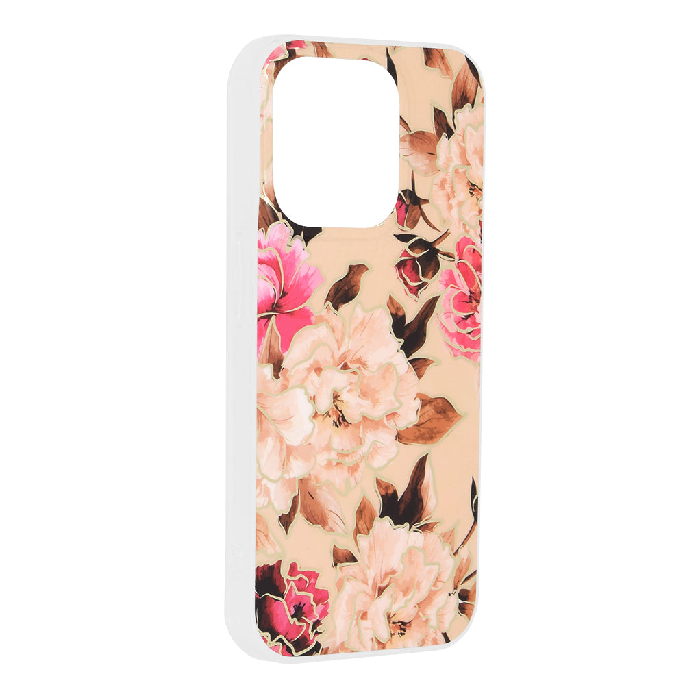 Husa de protectie Techsuit Marble Series compatibil cu iPhone 15 Pro, Mary Berry Nude