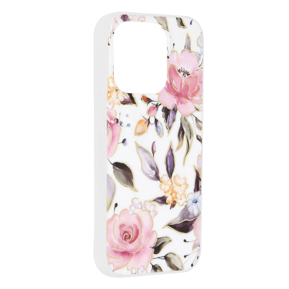 Husa de protectie Techsuit Marble Series compatibil cu iPhone 15 Pro, Chloe White