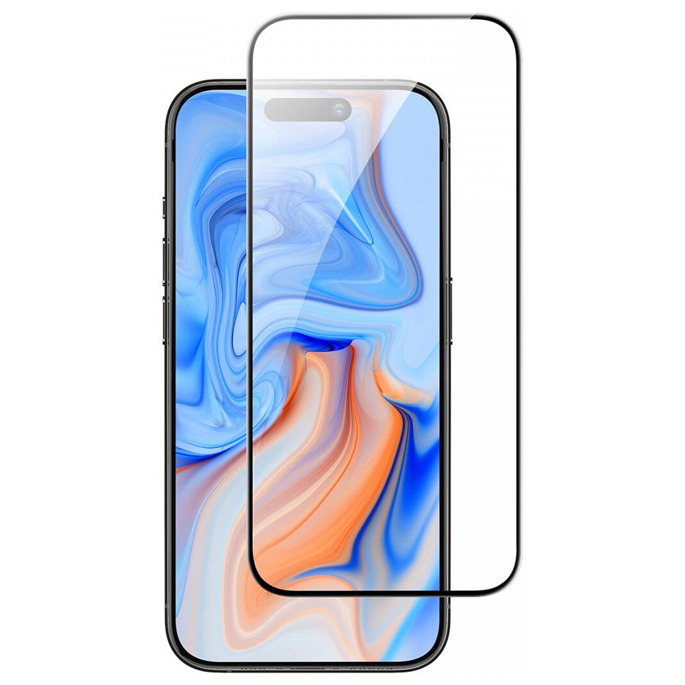Folie de protectie ESR Tempered Glass compatibil cu iPhone 15, Negru