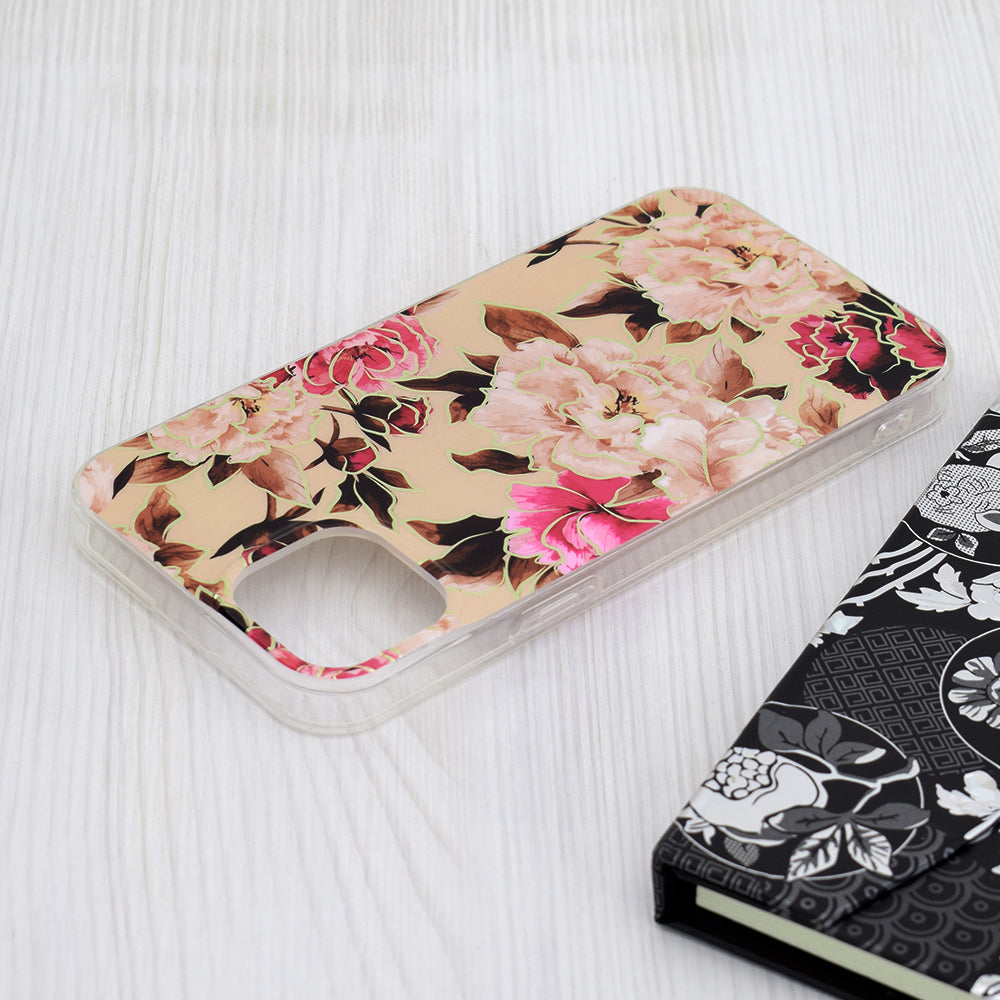 Husa de protectie Techsuit Marble Series compatibil cu iPhone 15 Plus, Mary Berry Nude