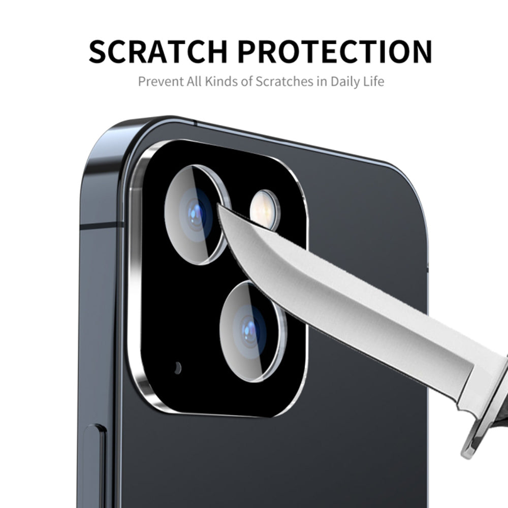 Folie de protectie Techsuit Full Camera Glass compatibil cu iPhone 15 / iPhone 15 Plus, Negru