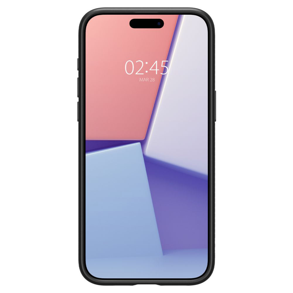 Husa de protectie Spigen Liquid Air (ACS06704) compatibil cu iPhone 15 Pro, Negru Mat