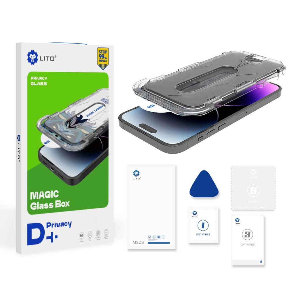 Folie de protectie Lito Magic Glass Box D+ Tools compatibil cu iPhone XS Max, Privacy