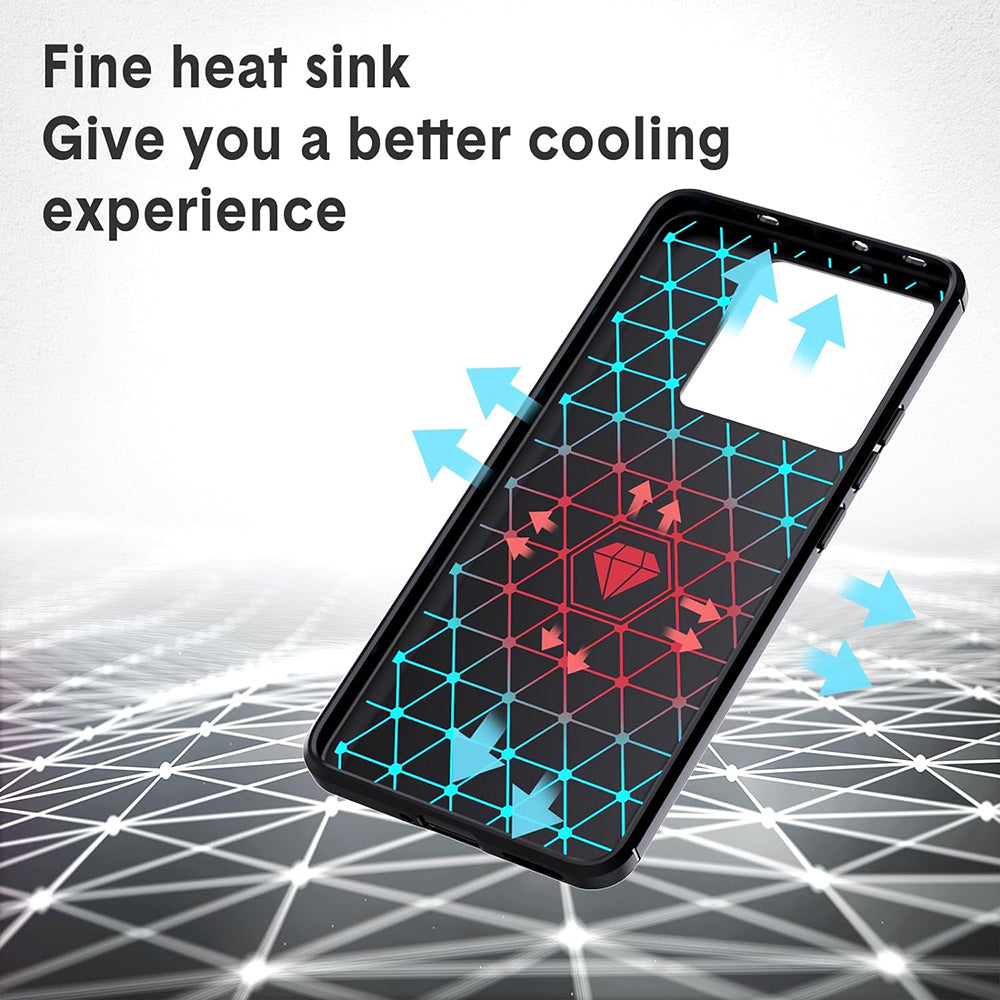 Husa de protectie Techsuit Carbon Silicone compatibil cu Xiaomi 13T / 13T Pro, Negru