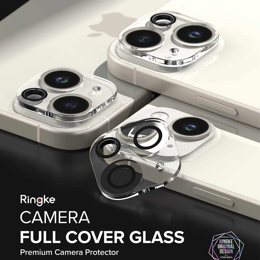 Folie de protectie Ringke Camera Glass (set de 2) compatibil cu iPhone 15 / iPhone 15 Plus, Transparent