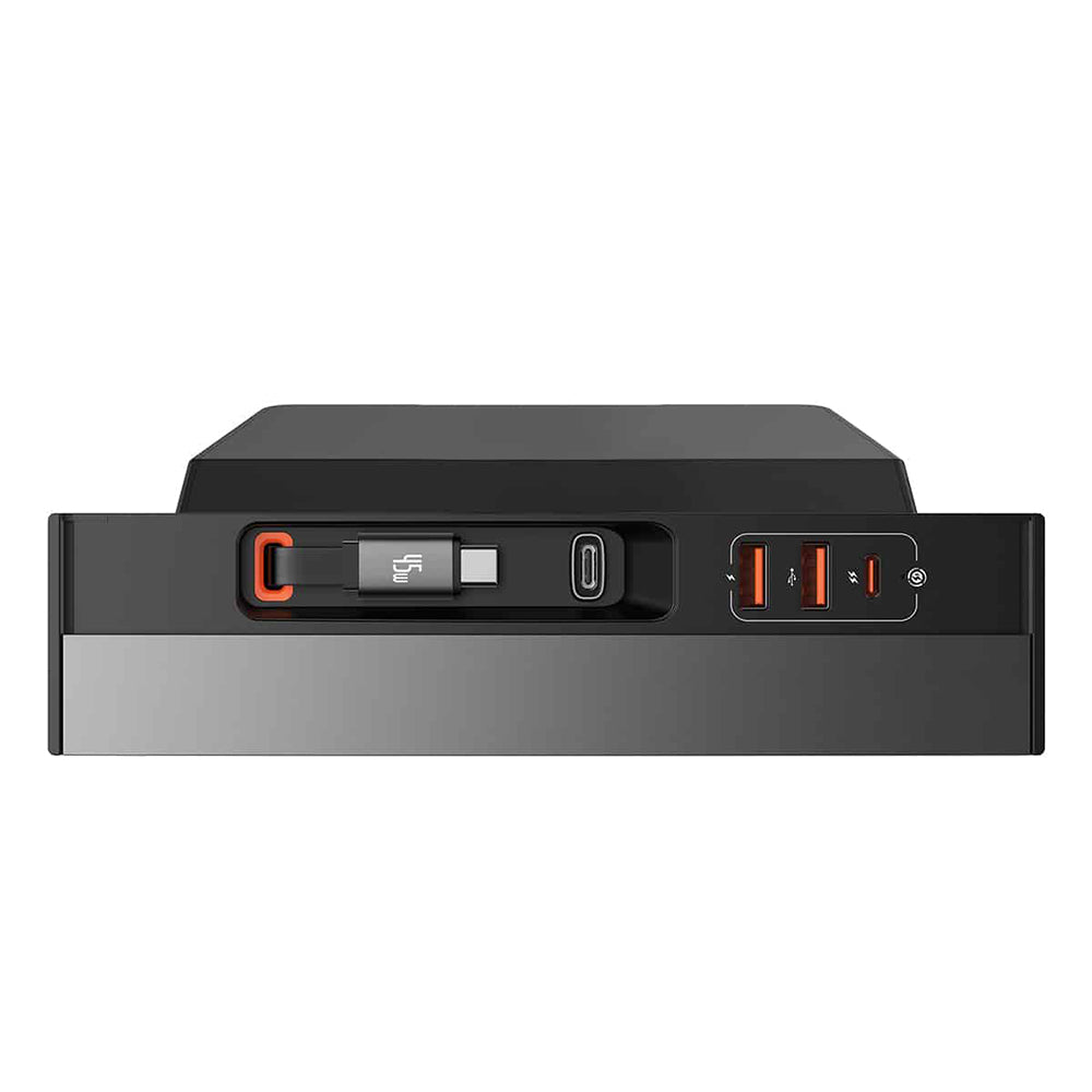 Hub/Dock Baseus Connection Hub T-Space Series (B00051300111-00), USB-C to HDMI, Type-C, 3x USB, RJ45 for Tesla Model 3 / Y, Negru