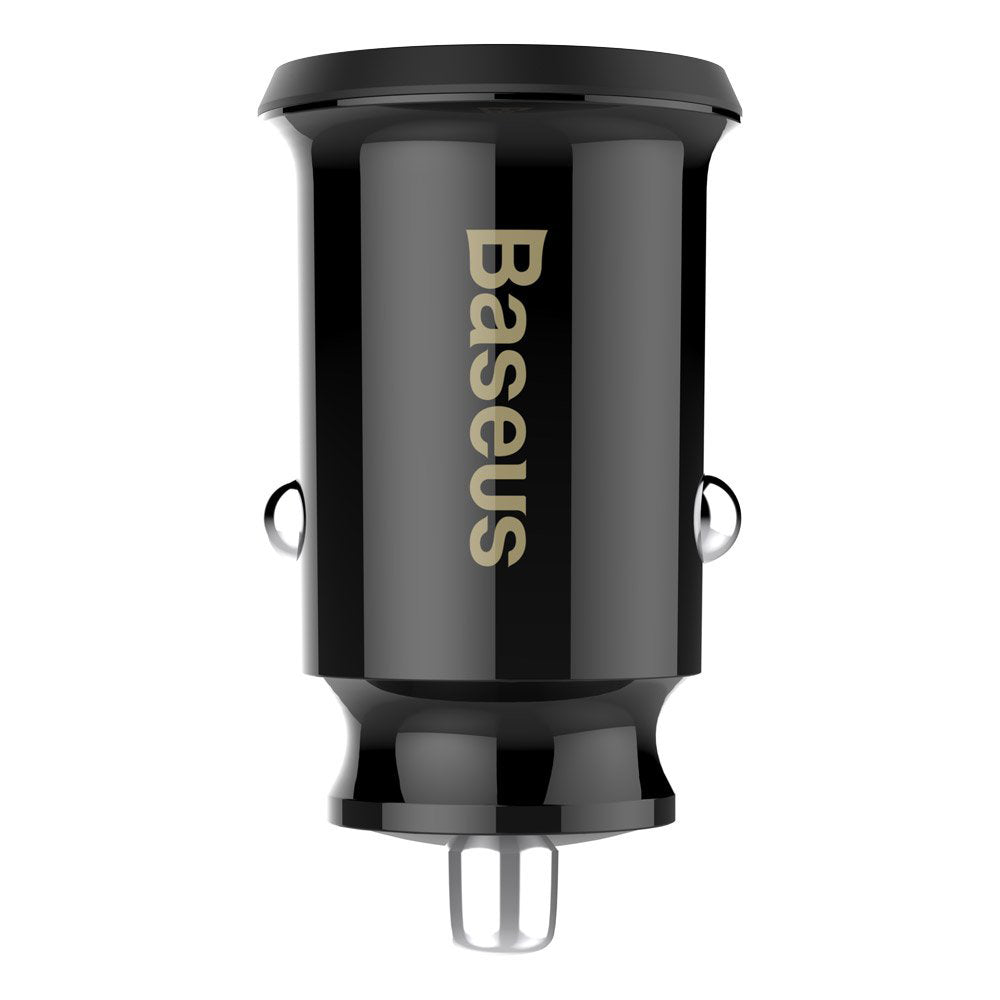 Incarcator Baseus Car Grain (CCALL-ML01), Dual USB, LED Backlight, 5V, 3.1A, Negru