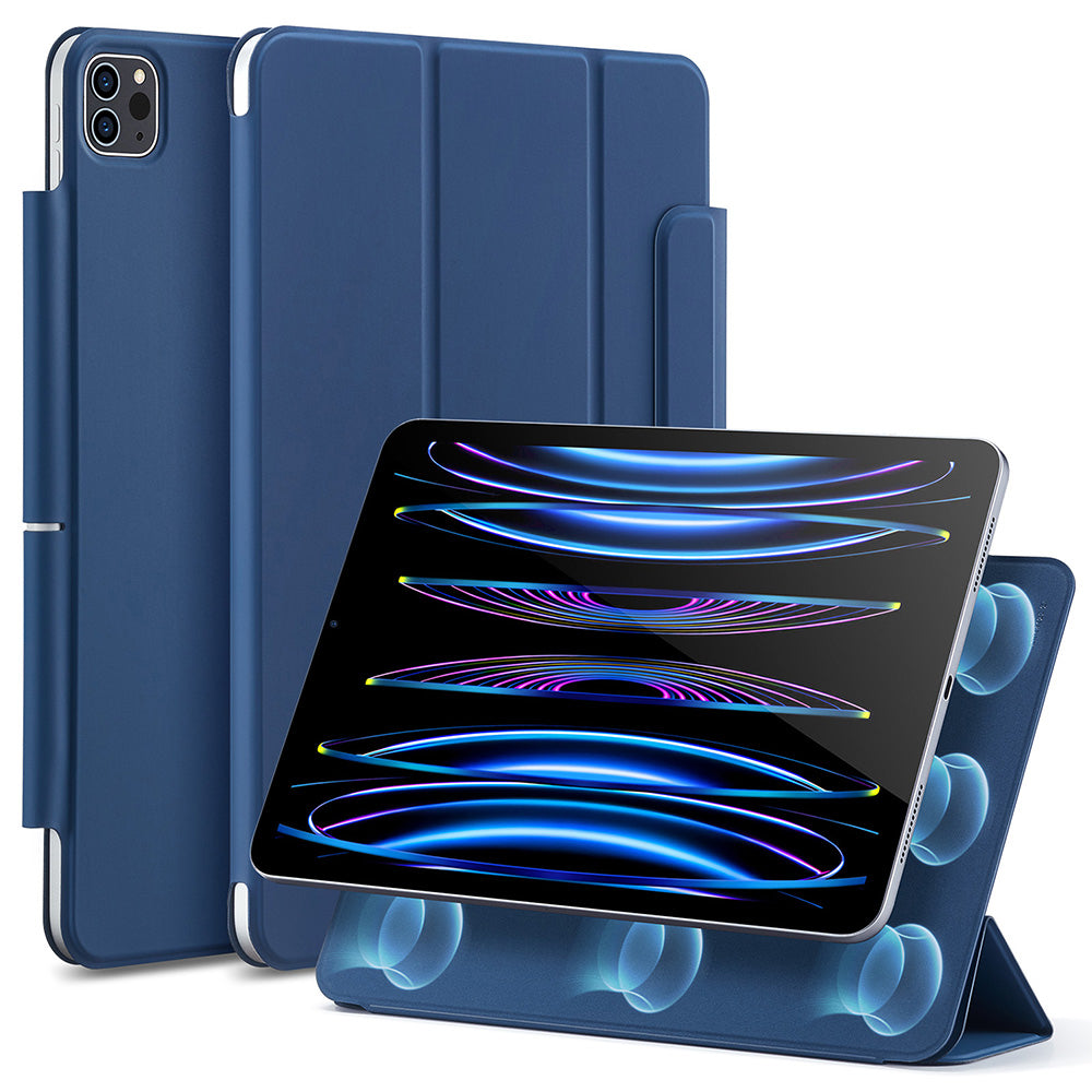 Husa de protectie tableta ESR Rebound Magnetic compatibil cu iPad Pro 11 (2018 / 2020 / 2021 / 2022), Bleumarin