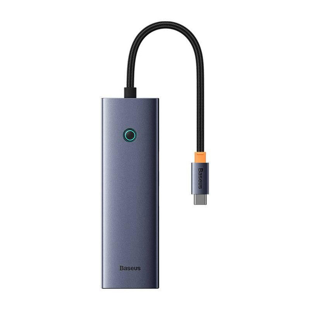 Hub Baseus UltraJoy (B00052805813-00), Type-C la HDMI / 2x USB / RJ45 / SD / TF, Gri