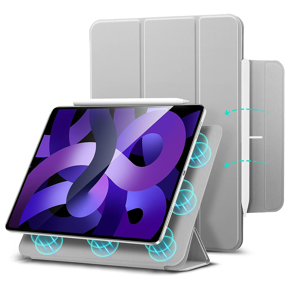 Husa de protectie tableta ESR Rebound Magnetic compatibil cu iPad Pro 11 2018 / Air 4 / 5 / 11 (2020/2022/2024), Gri