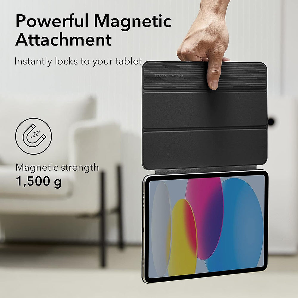Husa de protectie tableta ESR Rebound Magnetic compatibil cu iPad 10 (2022) 10.9 / iPad 11 (2025) / iPad 12 (2026), Negru