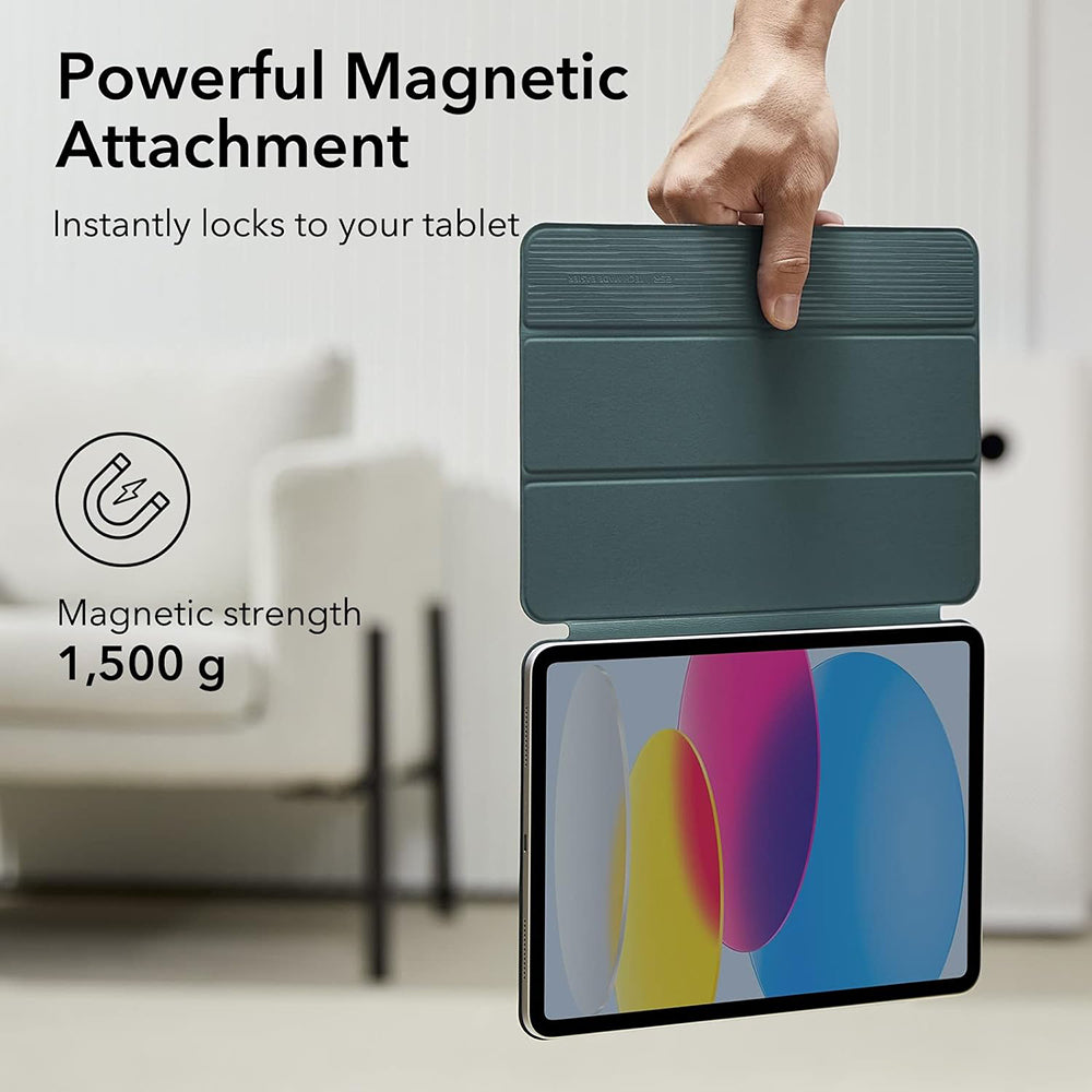 Husa de protectie tableta ESR Rebound Magnetic compatibil cu iPad 10 (2022) 10.9 / iPad 11 (2025) / iPad 12 (2026), Verde Padure