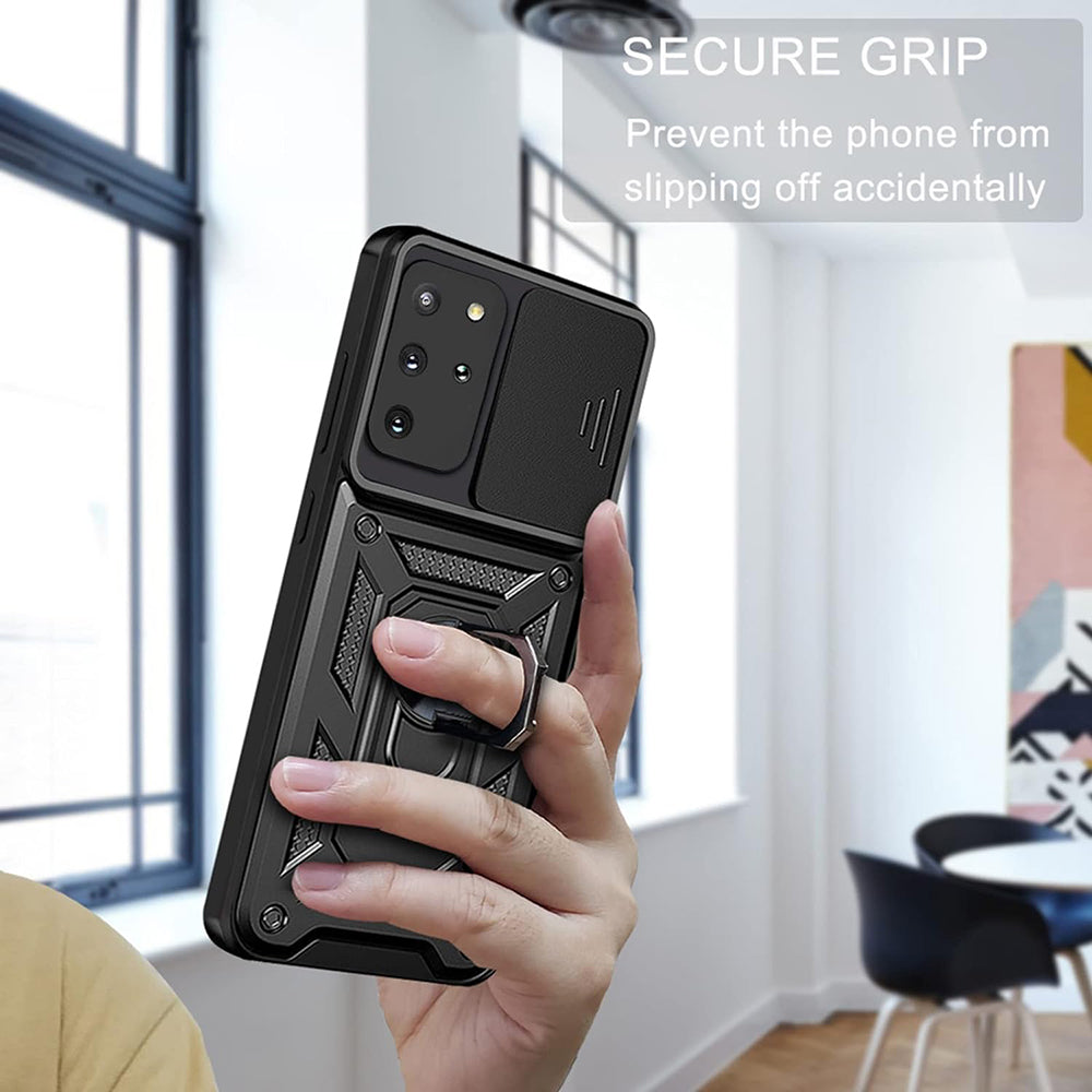 Husa de protectie Techsuit CamShield Series compatibil cu Samsung Galaxy S20 Plus 4G / S20 Plus 5G, Negru