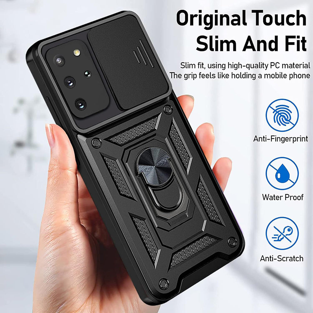 Husa de protectie Techsuit CamShield Series compatibil cu Samsung Galaxy S20 Plus 4G / S20 Plus 5G, Negru