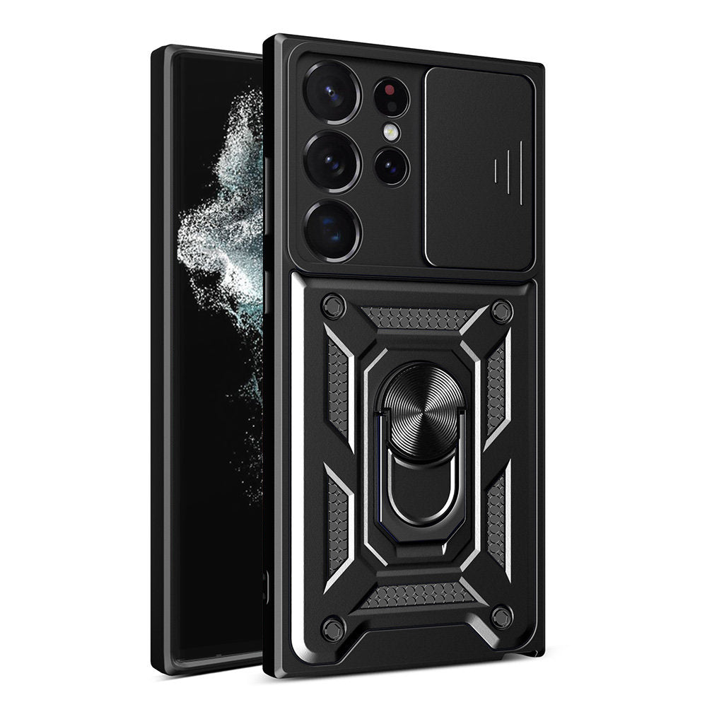 Husa de protectie Techsuit CamShield Series compatibil cu Samsung Galaxy S22 Ultra 5G, Negru