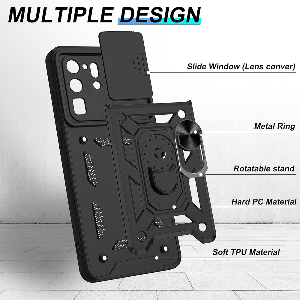 Husa de protectie Techsuit CamShield Series compatibil cu Samsung Galaxy S20 Ultra 4G / S20 Ultra 5G, Negru