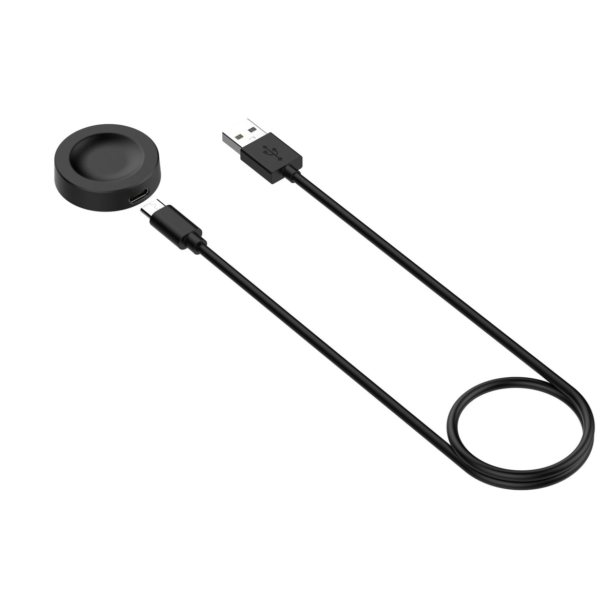 Incarcator Techsuit SmartWatch Wireless Charging Cable (THC2), for Huawei Watch 4/4 Pro/GT4/Honor 4 Pro, 10W with Desk Holder, Negru