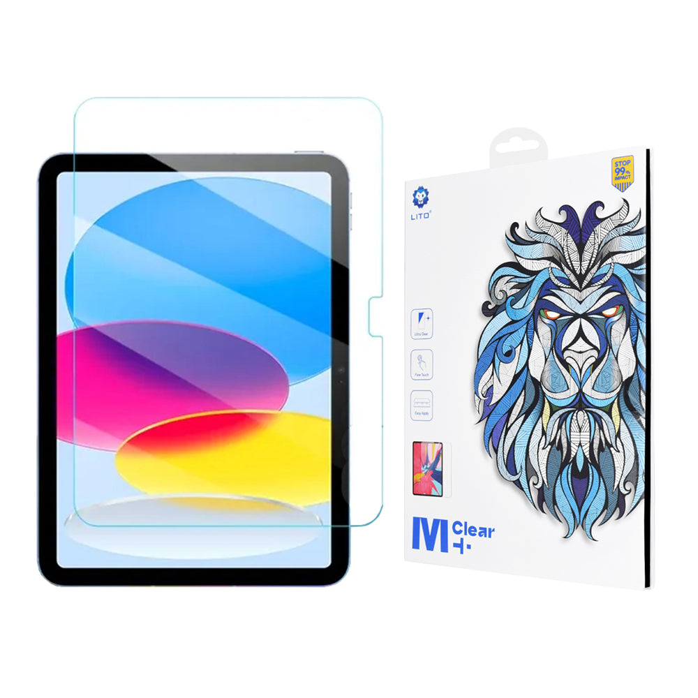 Husa de protectie tableta Lito 2.5D Classic Glass compatibil cu iPad 10 (2022) 10.9 / 11 (2025), Transparent
