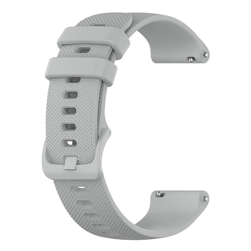 Curea smartwatch Techsuit Watchband 20mm (W006) compatibil cu Samsung Galaxy Watch 4/5/Active 2, Huawei Watch GT 3 (42mm)/GT 3 Pro (43mm), Gri