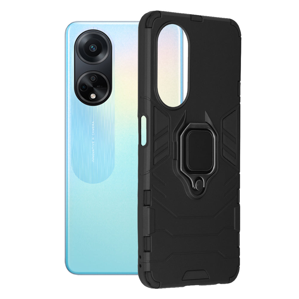 Husa de protectie Techsuit Silicone Shield compatibil cu Oppo A98 5G, Negru