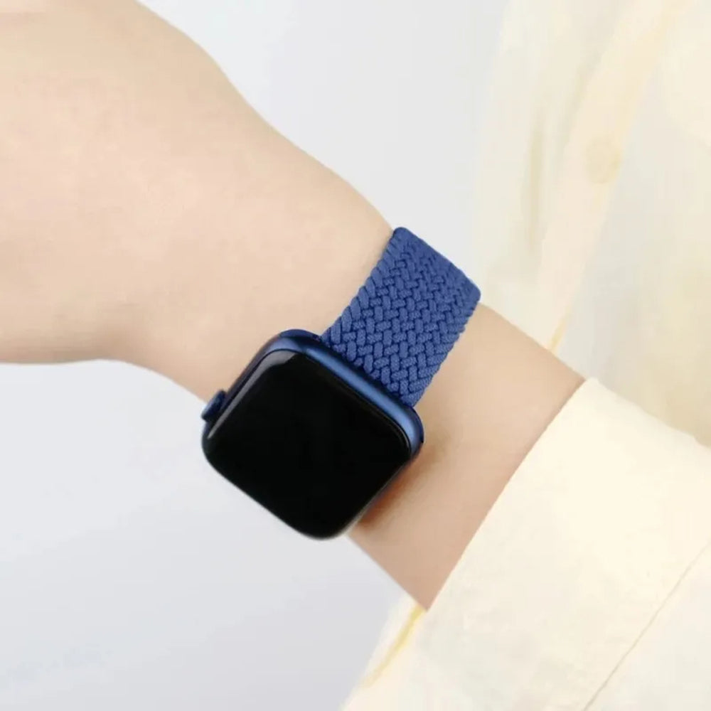 Curea smartwatch Techsuit Watchband (W032) compatibil cu Apple Watch 1/2/3/4/5/6/7/8/9/10/11/SE/SE 2/SE 3/Ultra/2/3 (42/44/45/46/49mm), Atlantic Blue