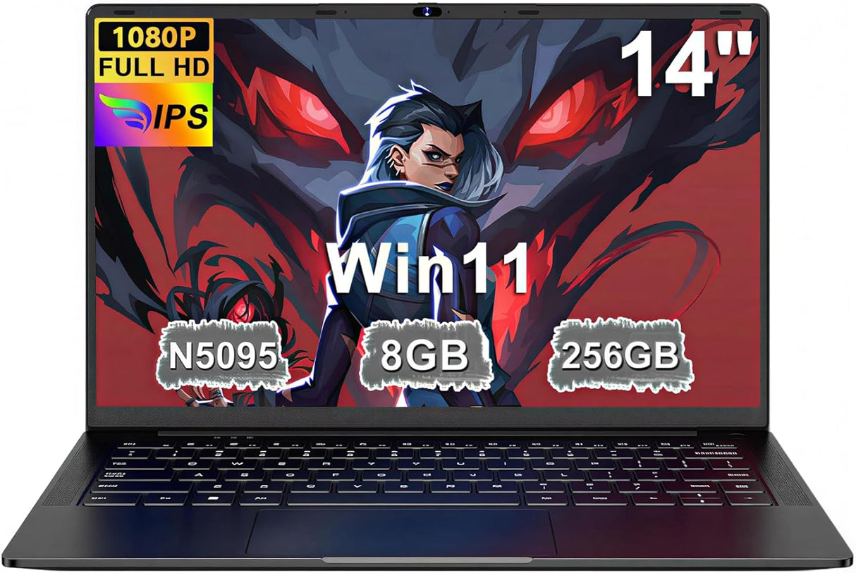 Ruzava laptop, 8 GB RAM, 256 GB SSD, 1 TB-ig bővíthető, Celeron N5095 (akár 2,9 GHz), Win 11, 5G WiFi, fém burkolat, webkamera-takaró, vezeték nélküli egér, billentyűzetvédő fólia - Arany